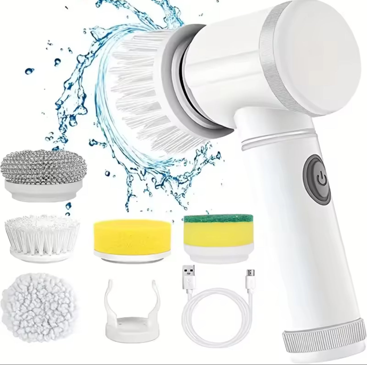 Electric dish scrubber